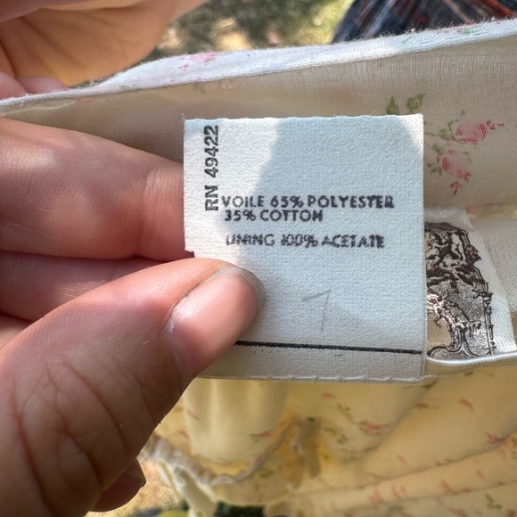 Gunne Sax Floral Cream Skirt / Tank Set Rare find - Picture 10 of 16